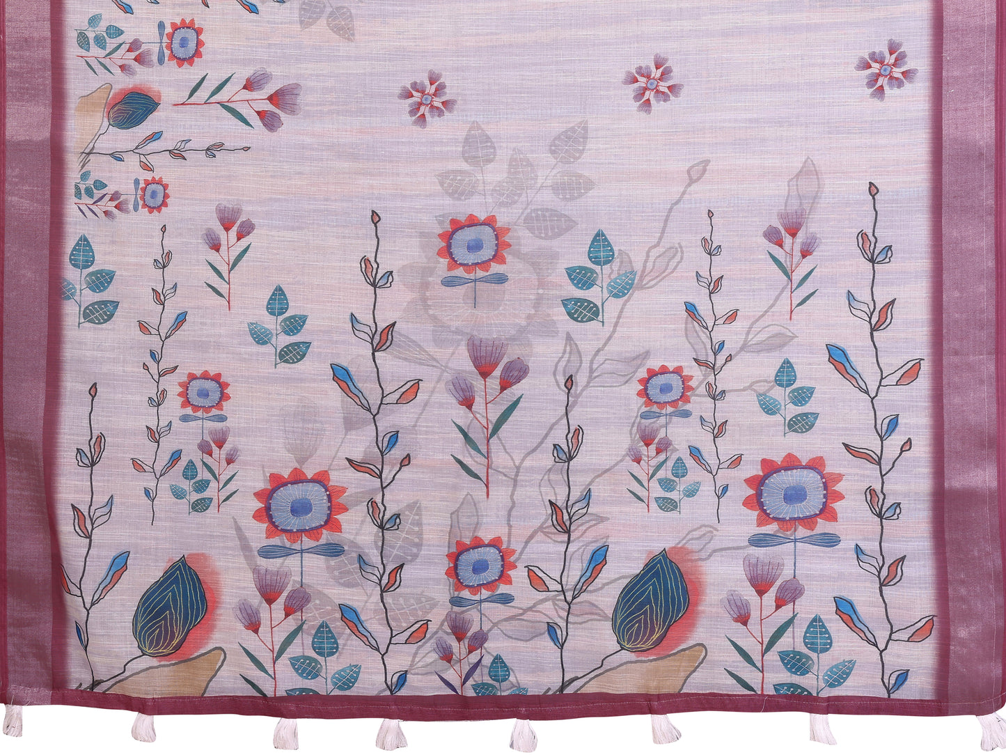 Elegant Linen Cotton Saree