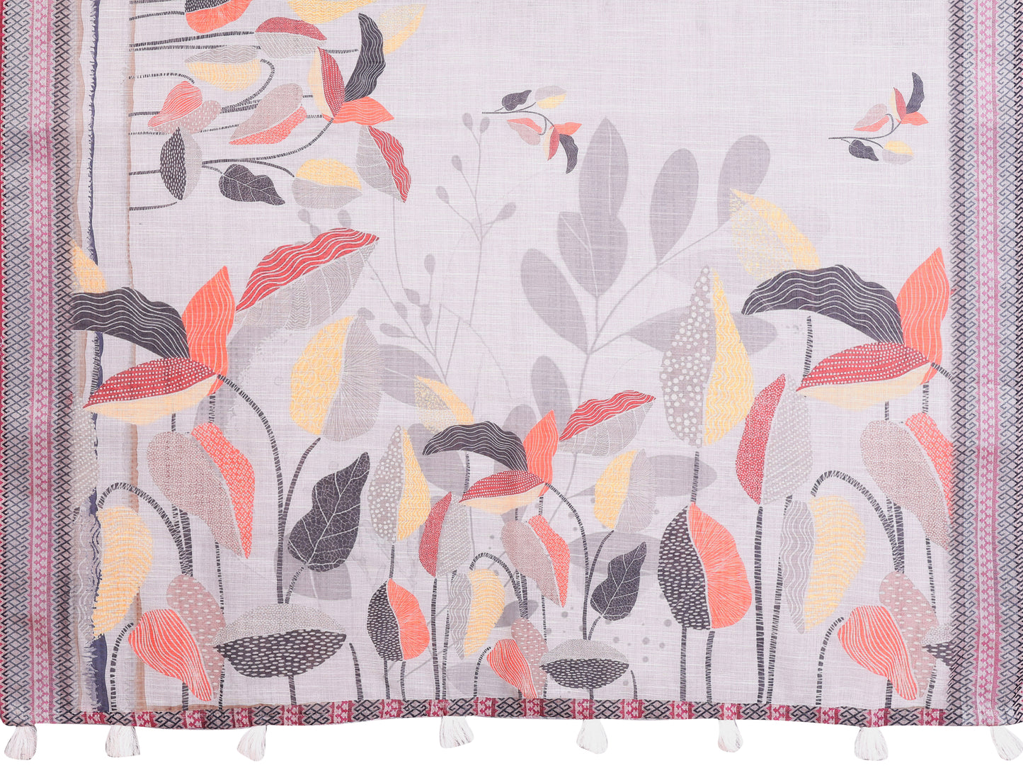 Elegant Linen Cotton Saree