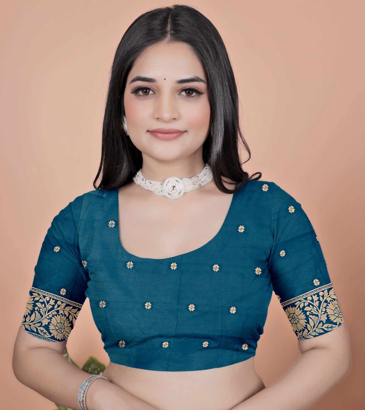 Teal Banarasi Silk Saree with Majestic Peacock Pallu