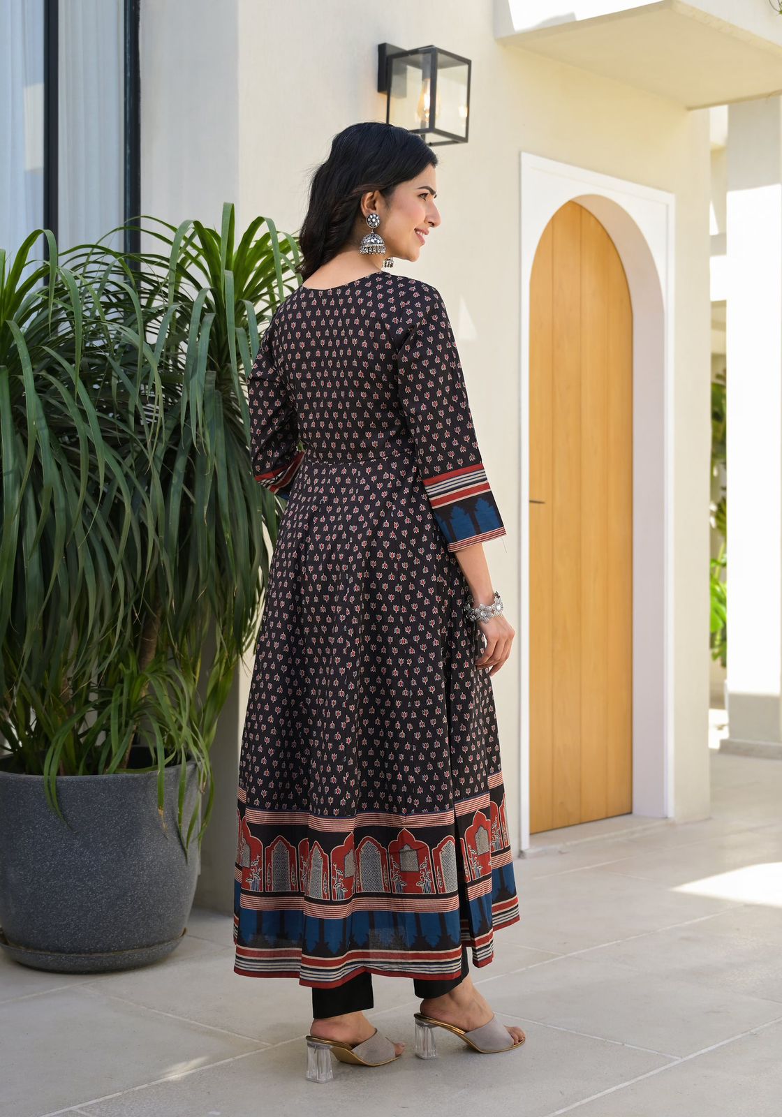 NEW ANARKALI HEAVY PURE COTTON SUIT SET 🍓  BEAUTIFUL 🤩 COLORS