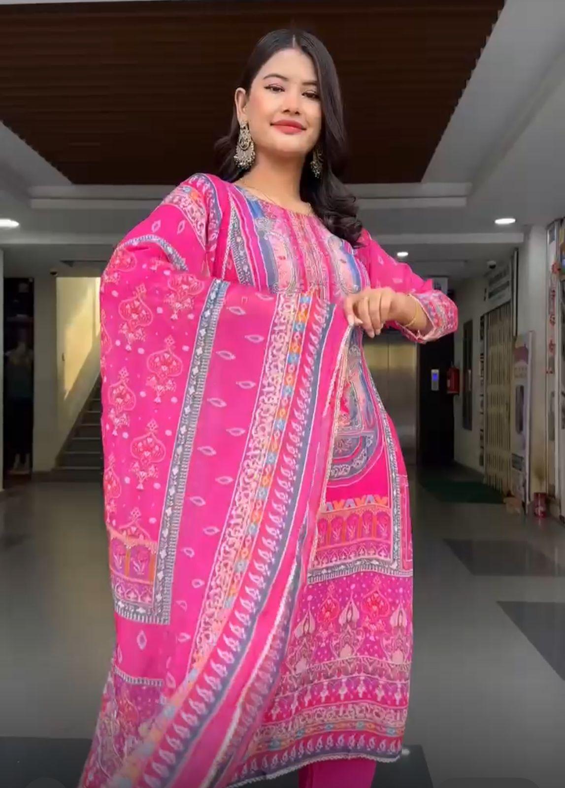 🪷 Pink Fusion Set – Tradition Meets Trend