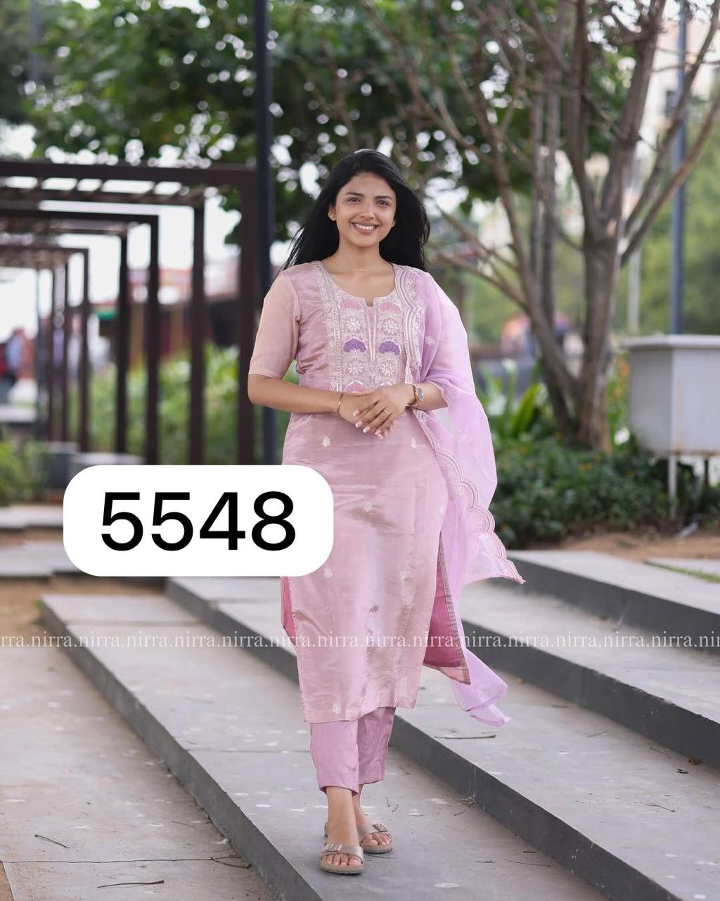 🌸 Pink Embroidered Kurta Set
