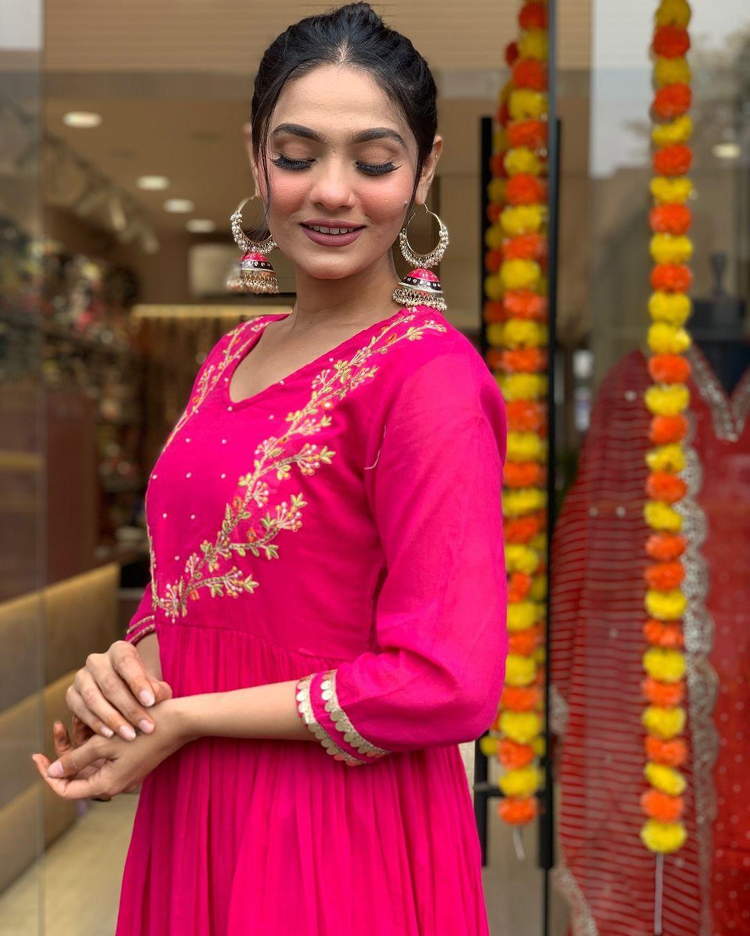 Vibrant Pink Festive Gown