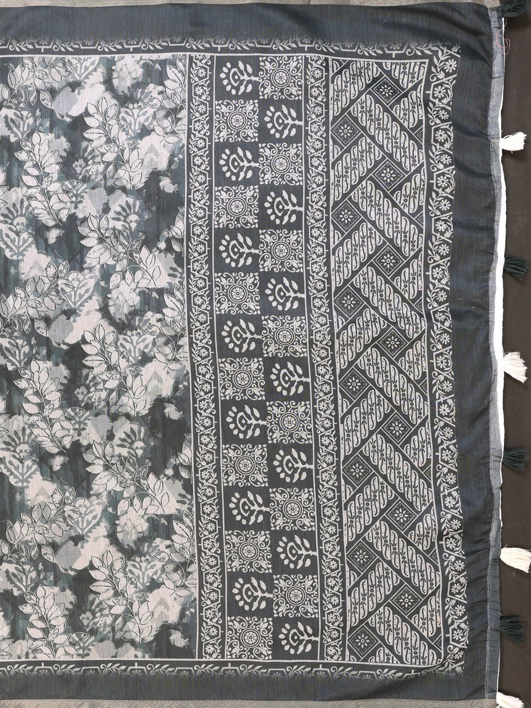 Elegant White Chanderi Saree