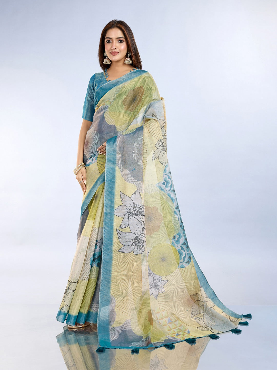 Floral & Abstract Erode Anmol Silk Saree