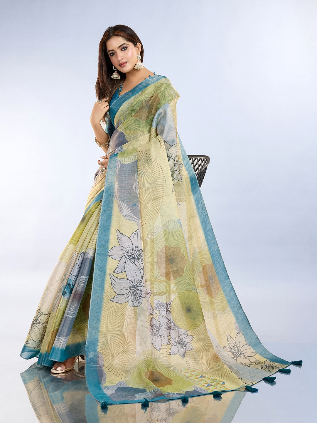Floral & Abstract Erode Anmol Silk Saree