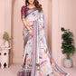 Elegant Linen Cotton Saree