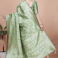 Name: Graceful Light Green Banarasi Silk Saree