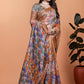 Soft Silk Blend Saree with Zari Border and Printed Pallu
