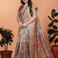 Beige & Multicolor Patola Print Soft Silk Saree with Rich Pallu