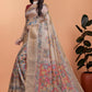 Beige & Multicolor Patola Print Soft Silk Saree with Rich Pallu