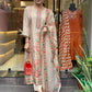 launching collection 2025. Multicoloured  print with  work and Dupatta