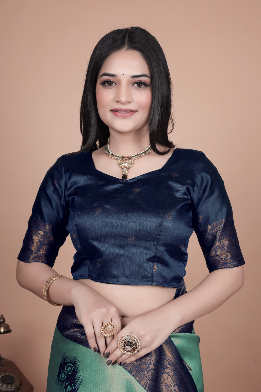 Fancy Rapier Jacquard Silk Saree💜 Saree Description