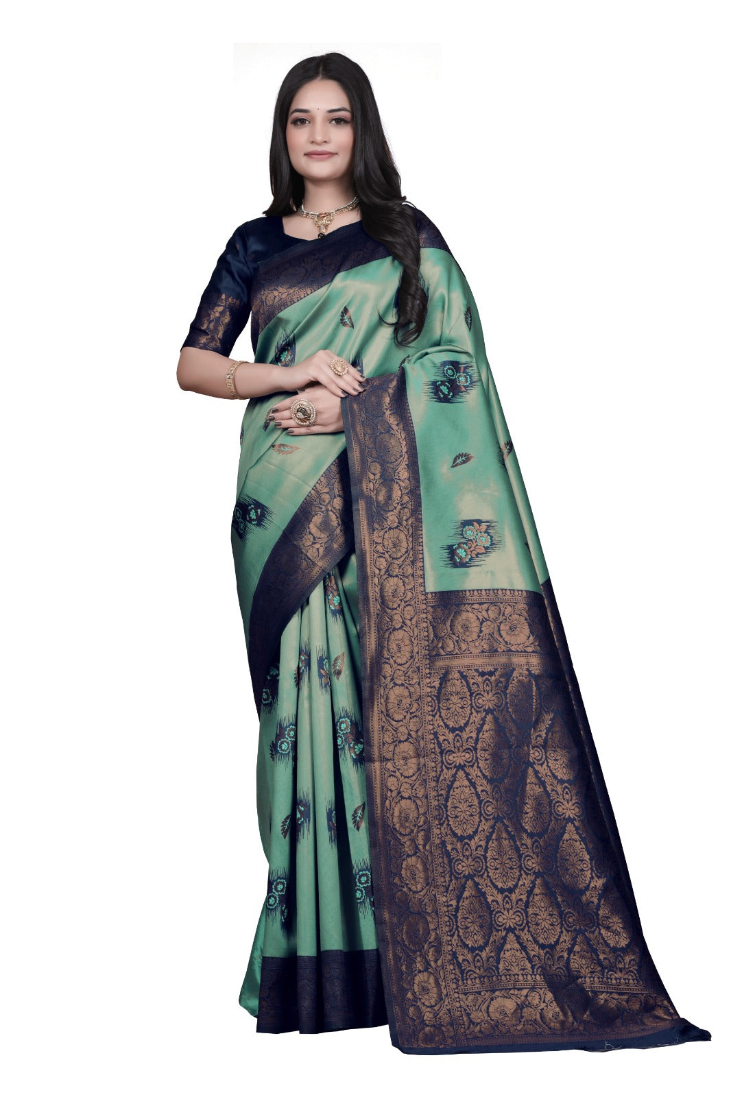 Fancy Rapier Jacquard Silk Saree💜 Saree Description