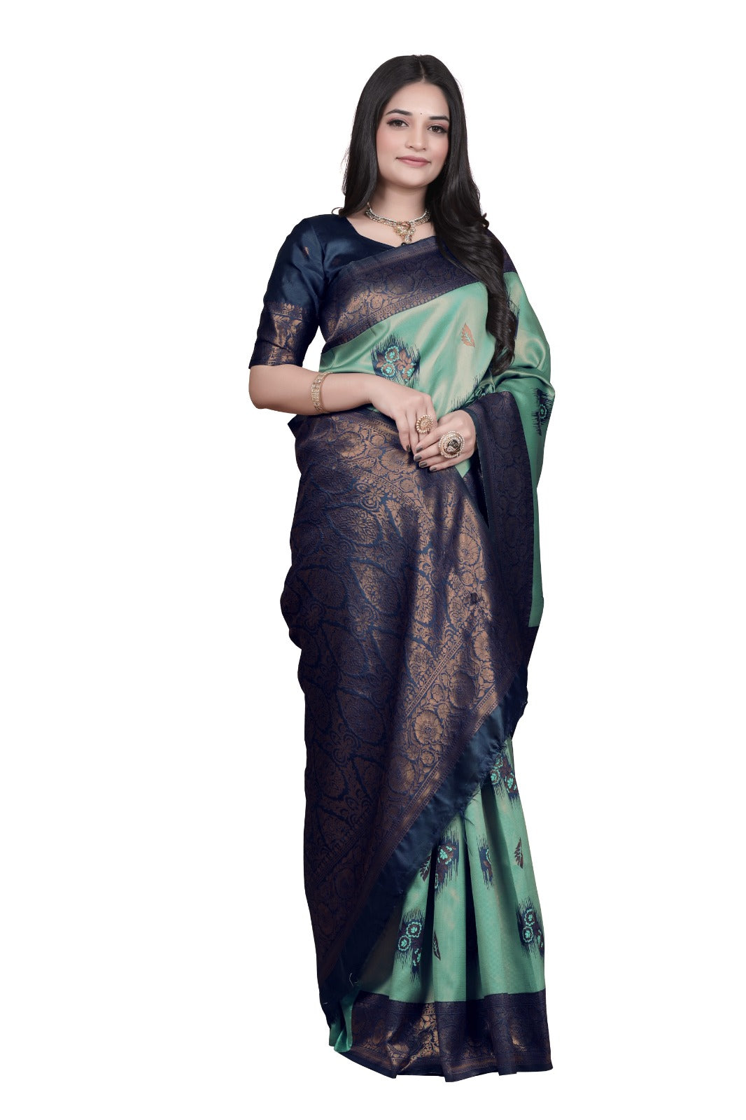 Fancy Rapier Jacquard Silk Saree💜 Saree Description