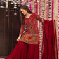 Elegant Red Printed Kurti Set with Dupatta for Women"