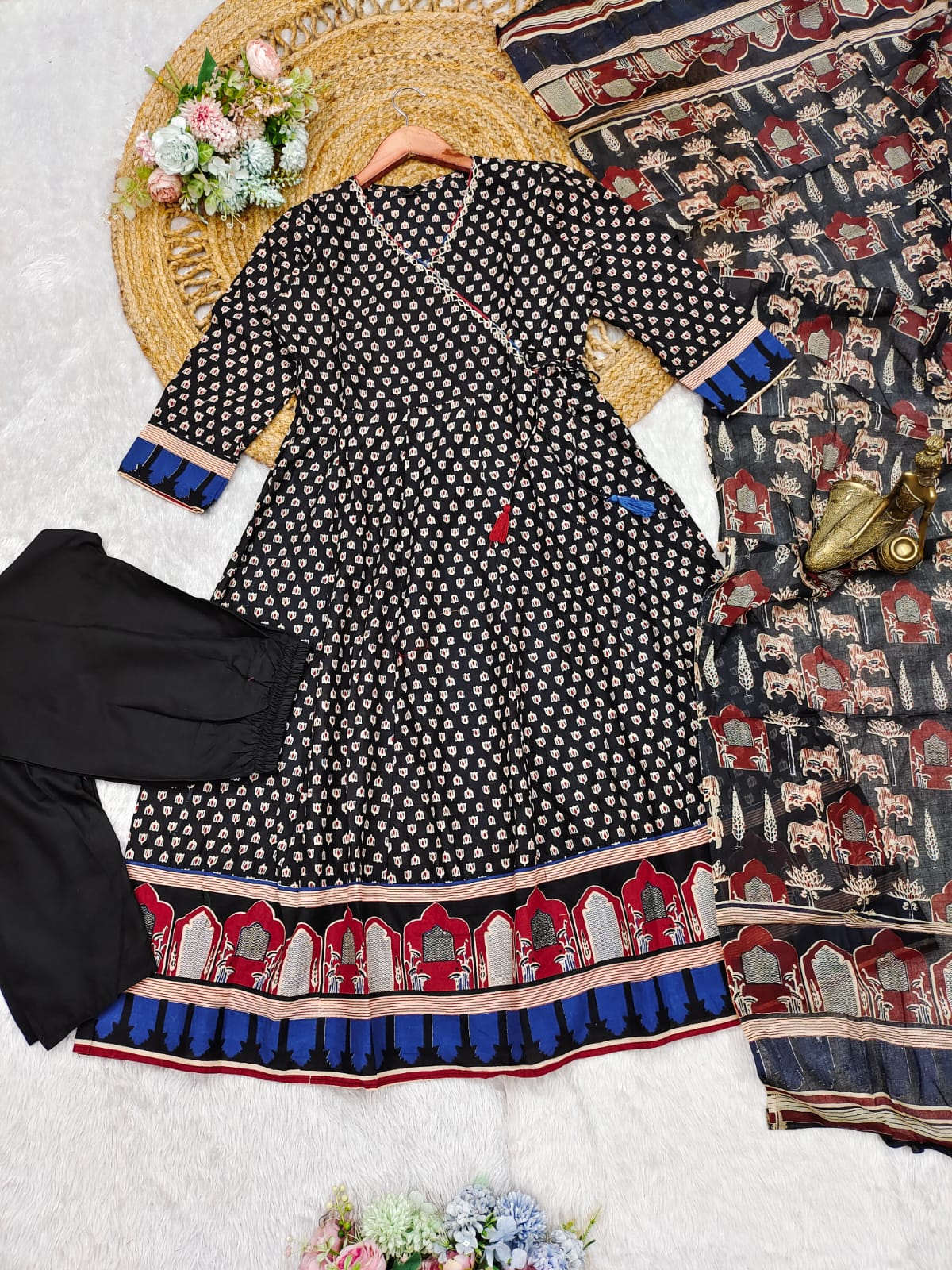 NEW ANARKALI HEAVY PURE COTTON SUIT SET 🍓  BEAUTIFUL 🤩 COLORS