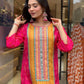 Best Multicoloured bandhni print with Stone work and Dupatta