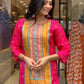Best Multicoloured bandhni print with Stone work and Dupatta