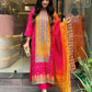Best Multicoloured bandhni print with Stone work and Dupatta
