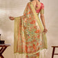 Soft Silk Saree with Traditional Paisley Floral Print and Zari Border