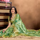 Elegant Green Soft Silk Blend Saree with Designer Pallu