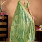 Elegant Green Soft Silk Blend Saree with Designer Pallu