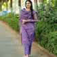 💜 Purple Kurta Set – Vintage Elegance in Nature