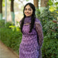 💜 Purple Kurta Set – Vintage Elegance in Nature