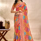 Vibrant Soft Silk Blend Saree with Multicolor Woven Motifs