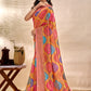 Vibrant Soft Silk Blend Saree with Multicolor Woven Motifs