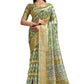Elegant Soft Silk Saree with Traditional Geometric & Floral Weaving