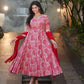 🌺 Red Floral Kurta Set – Graceful Pathway Look