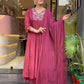 Traditional Maroon Kurta – With Dupatta & Charm
