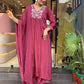 Traditional Maroon Kurta – With Dupatta & Charm