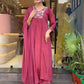 Traditional Maroon Kurta – With Dupatta & Charm