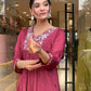 Traditional Maroon Kurta – With Dupatta & Charm