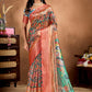 Artistic Digital Printed Soft Silk Blend Saree