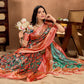 Artistic Digital Printed Soft Silk Blend Saree