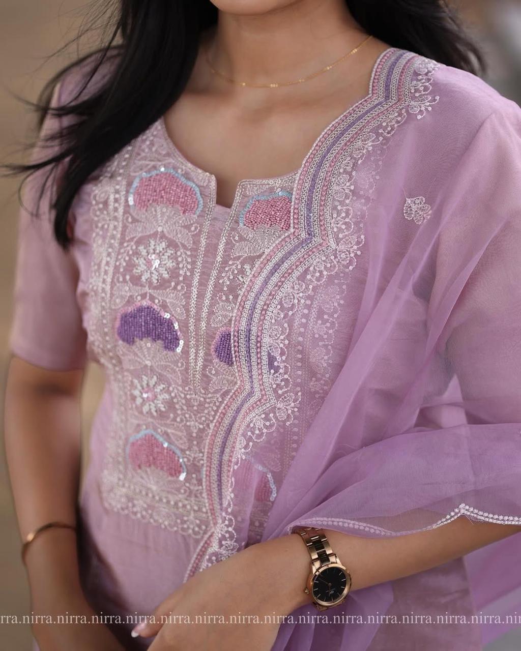 🌸 Pink Embroidered Kurta Set