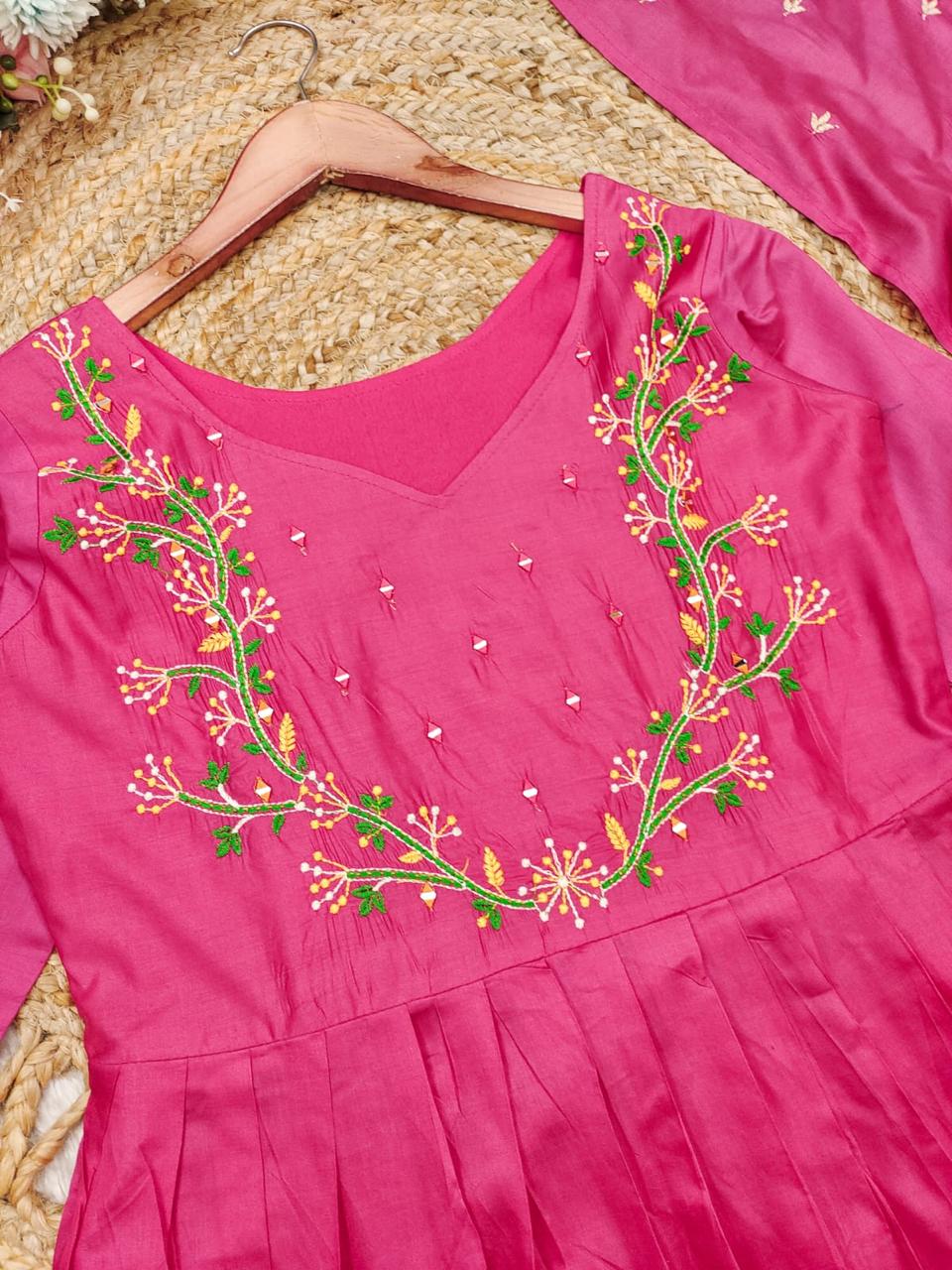 Vibrant Pink Festive Gown