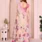 Elegant Linen Cotton Saree with Blooming Floral Design