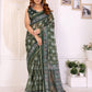 Elegant Chanderi Saree with Digital Floral Print