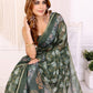 Elegant Chanderi Saree with Digital Floral Print
