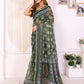 Elegant Chanderi Saree with Digital Floral Print