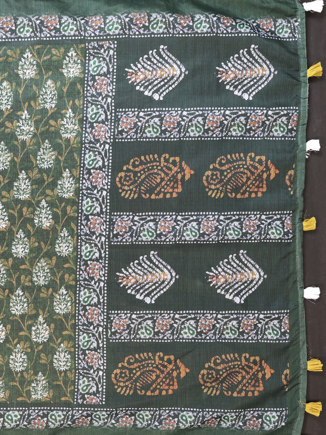 Elegant Chanderi Saree with Digital Floral Print