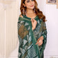 Stylish Chanderi Saree with Geometric Digital Print