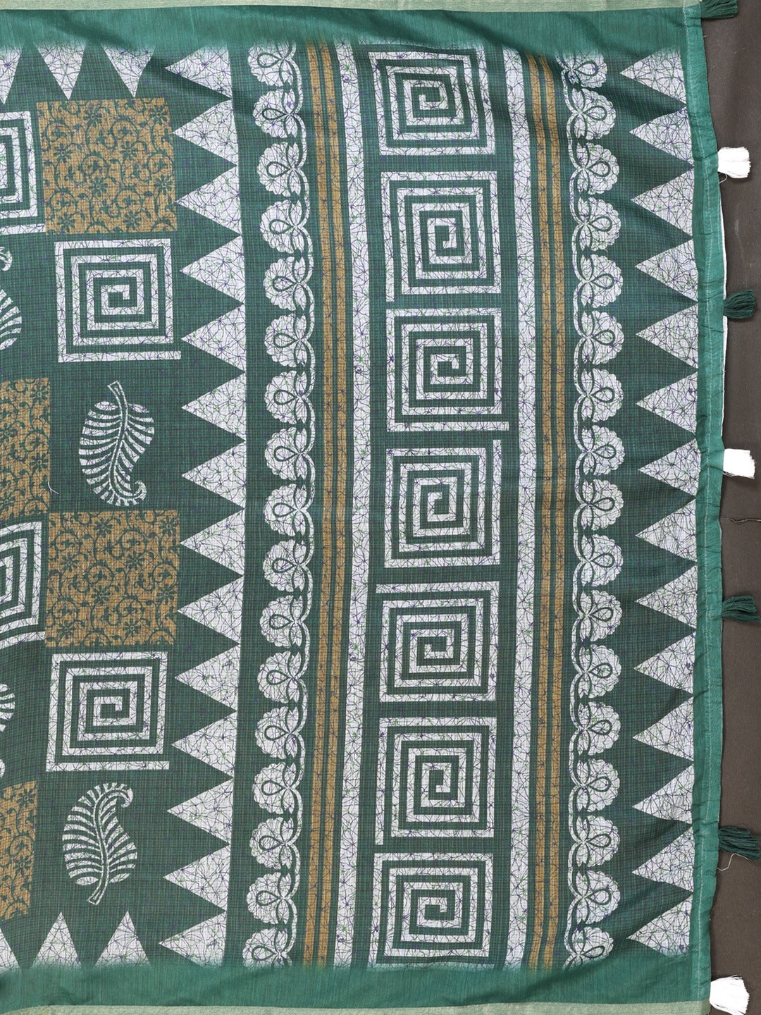 Stylish Chanderi Saree with Geometric Digital Print