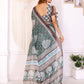 Elegant Chanderi Saree with Floral & Geometric Digital Print