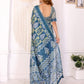 Stylish Chanderi Saree with Leaf & Abstract Digital Print